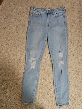 Cello Light Blue Skinny Ripped Jeans